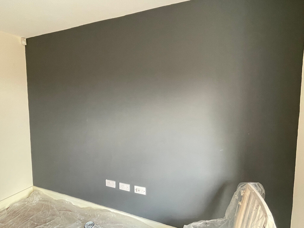 A grey painted wall